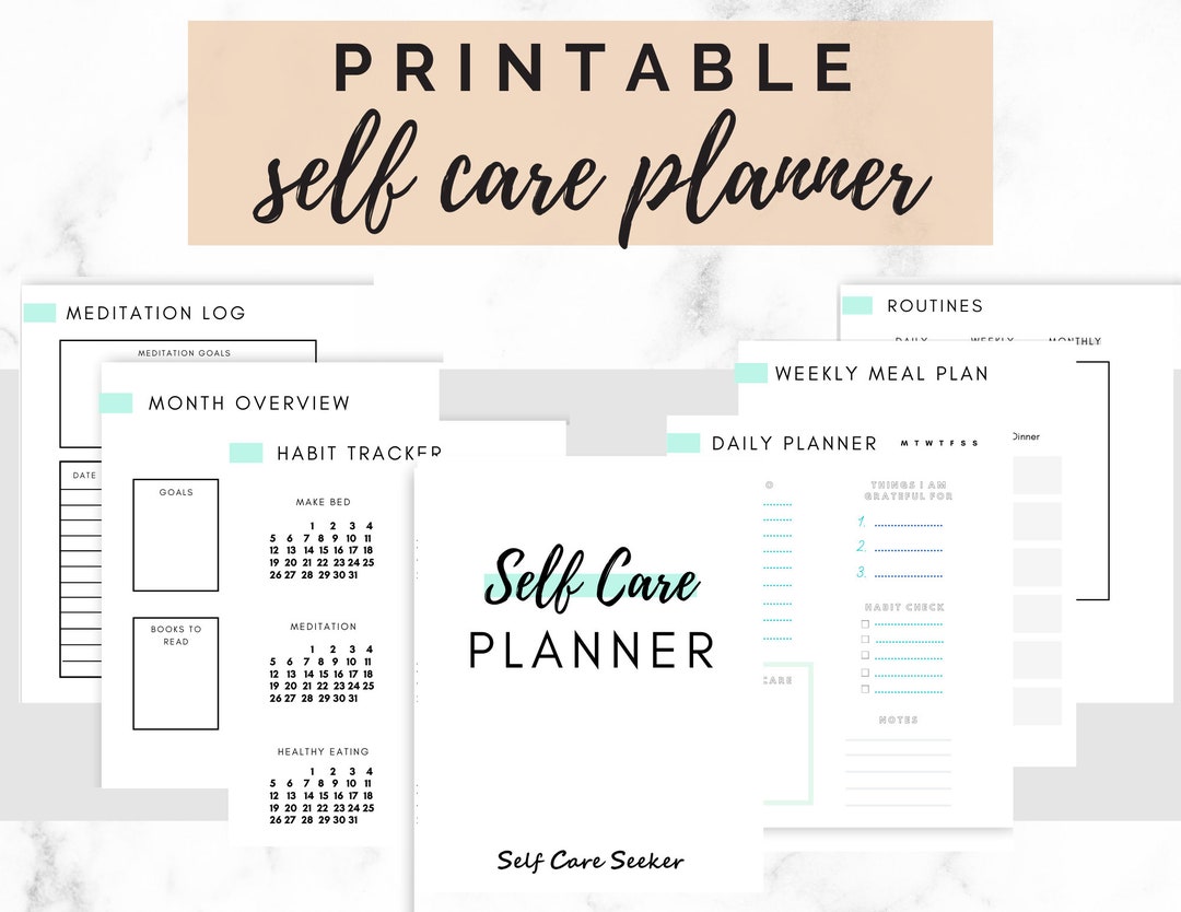 Self Care Planner | Printable Planner | Self Care Planner Printable ...