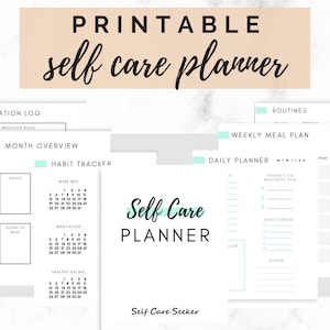 Zelfzorgplanner | Afdrukbare planner | Zelfzorgplanner afdrukbaar | Zelfzorg afdrukbaar | Wellnessplanner | Zelfzorg dagboek
