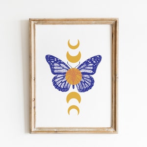 Butterfly Moon Print
