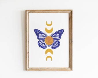 Butterfly Moon Print