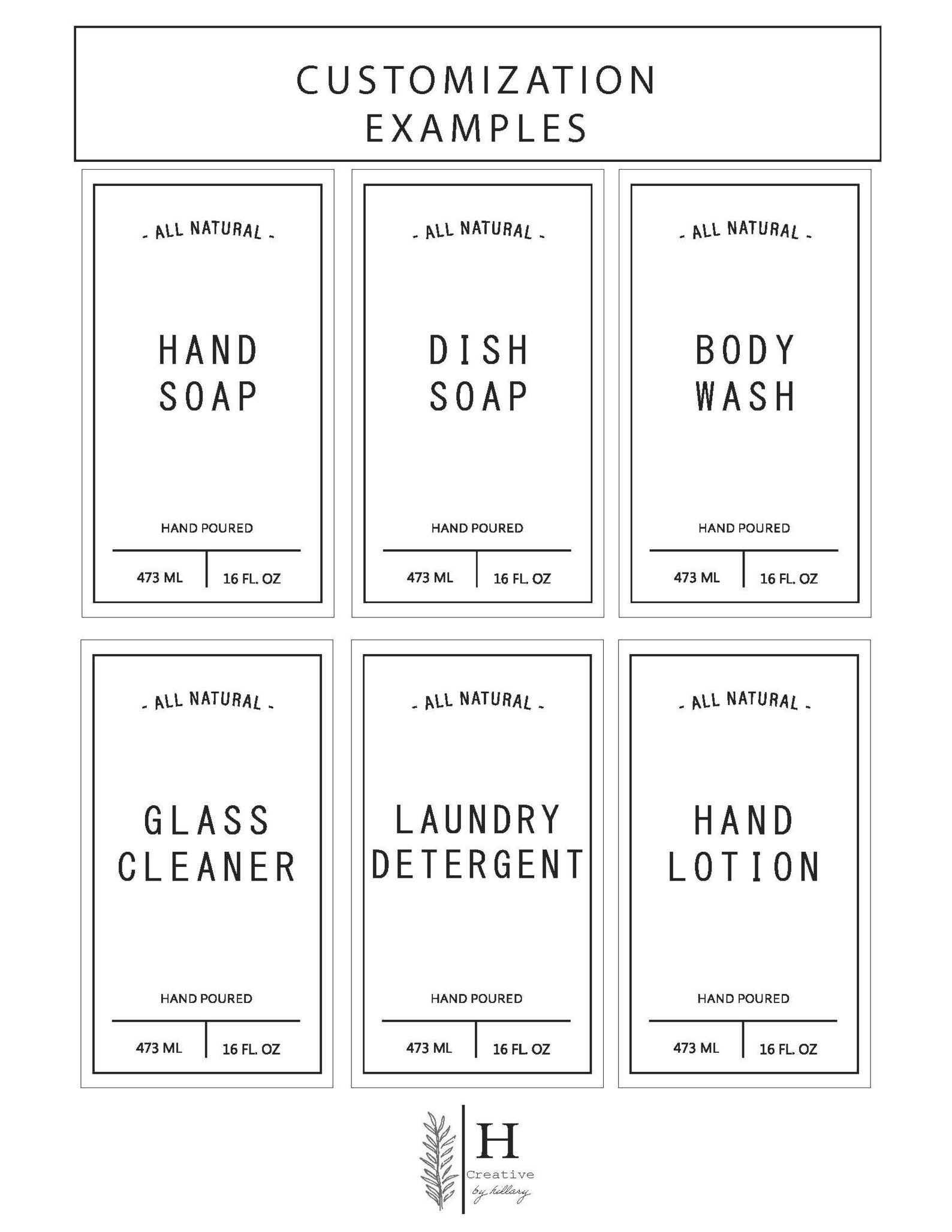 Labels Hand Soap Label Waterproof Labels Home Labels Etsy