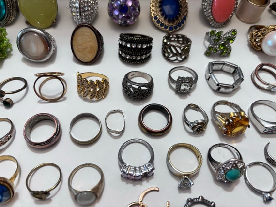 Large Lot Of Perfectley Imperfect Rings (95 PCS) - image 8