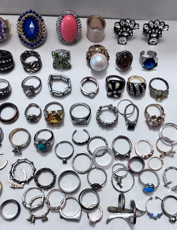 Large Lot Of Perfectley Imperfect Rings (95 PCS) - image 5