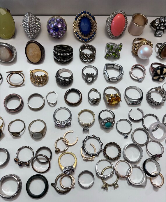 Large Lot Of Perfectley Imperfect Rings (95 PCS) - image 3