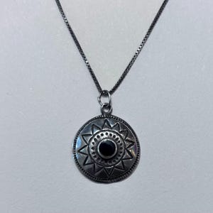 Silver Necklace (Sun)