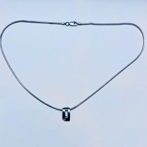Silver Necklace (Rectangle)