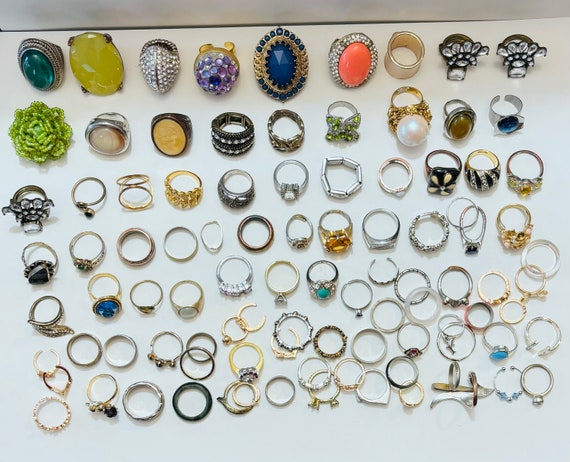 Large Lot Of Perfectley Imperfect Rings (95 PCS) - image 1
