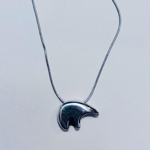 Silver Necklace (Bear)