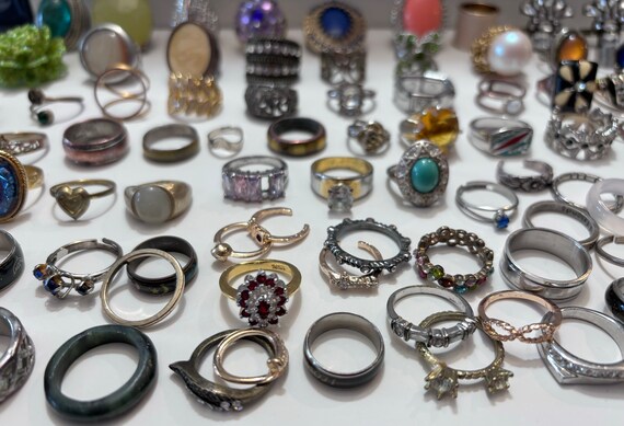 Large Lot Of Perfectley Imperfect Rings (95 PCS) - image 4