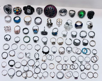 Large Lot Of Perfectley Imperfect Rings (100 PCS)