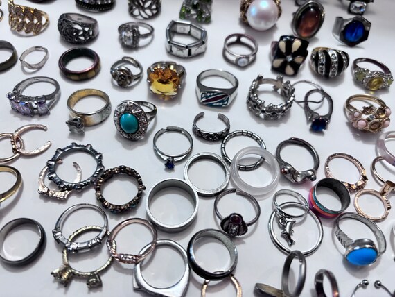 Large Lot Of Perfectley Imperfect Rings (95 PCS) - image 6
