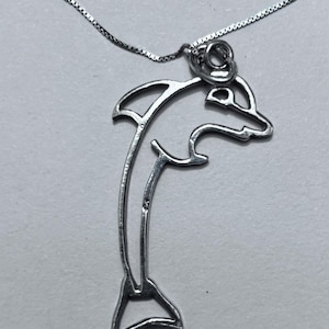 Silver Necklace (Dolphin)