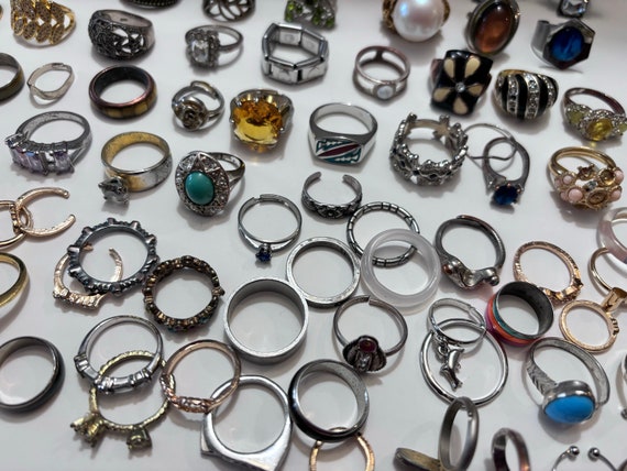 Large Lot Of Perfectley Imperfect Rings (95 PCS) - image 7