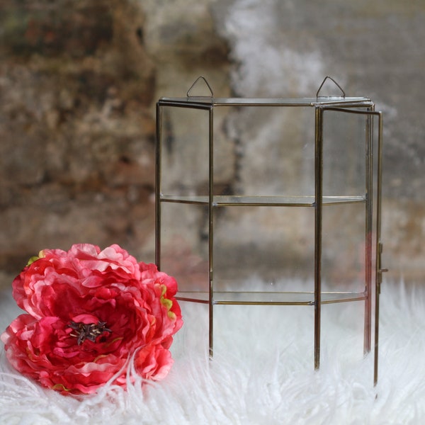 Vintage Glass Display Case, Curio