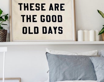 Good Old Days - Boho Hanging Wall Decor Tapestry | Luxe Cotton Canvas | Elevate Your Home, Nursery or Living Room | Wall Art