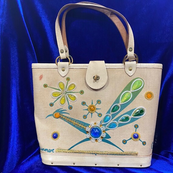 Vintage 1960s Enid Collins Roadrunner Texas Handba