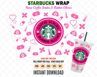 Download Full Wrap Svg Png Dxf Eps Coffee Scrubs & Rubber Gloves ...