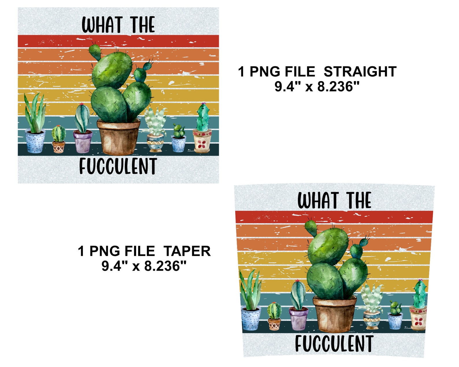 Poster In Metallo Inga Cactus - Targa Divertente 'What The Fucculent' - 20x30 Cm - Decorazione Da Parete Per Casa, Bar, Giardino