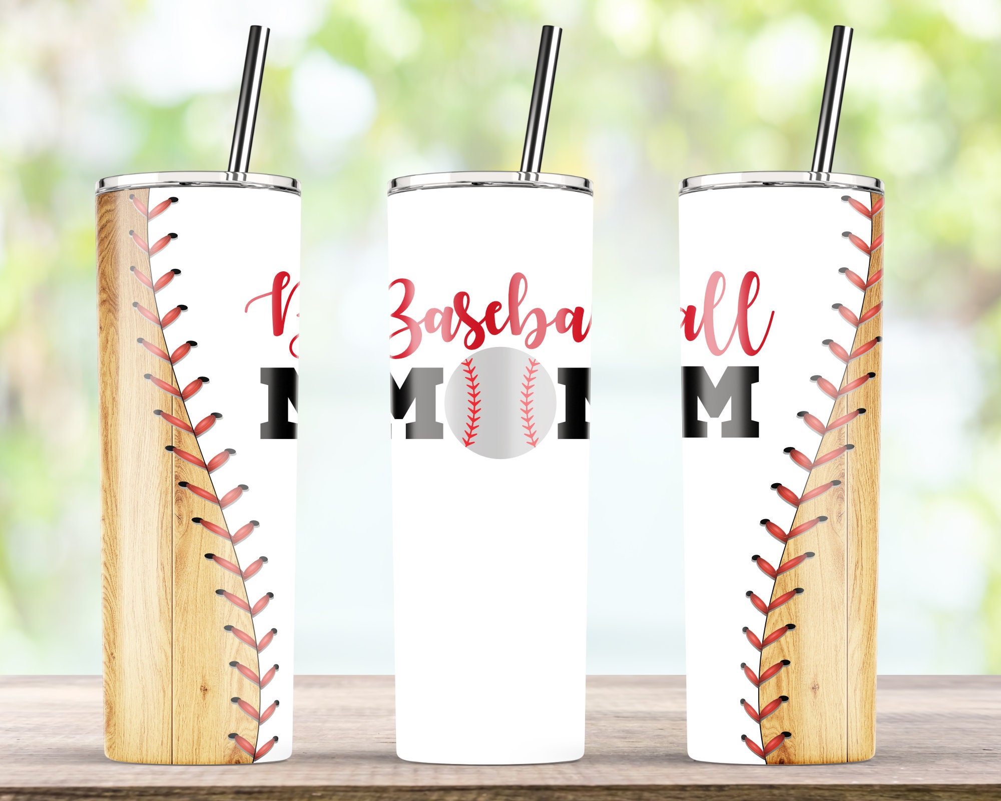 Baseball Mom Tumbler Sport Mom Wrap para 20 oz Skinny Tumbler Etsy
