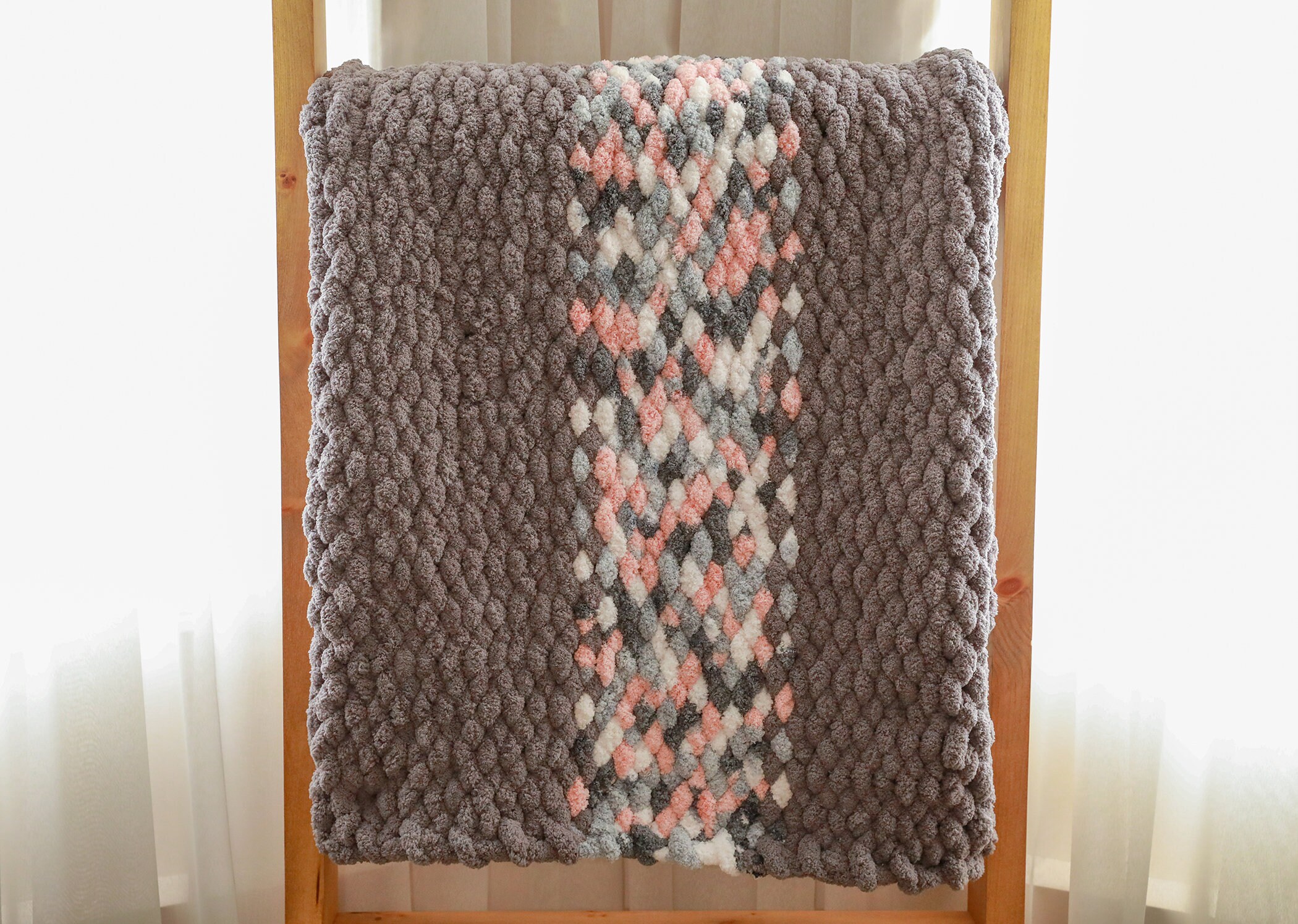 Chunky Knit Couch Throw MADE TO ORDER Chenille Yarn Etsy UK