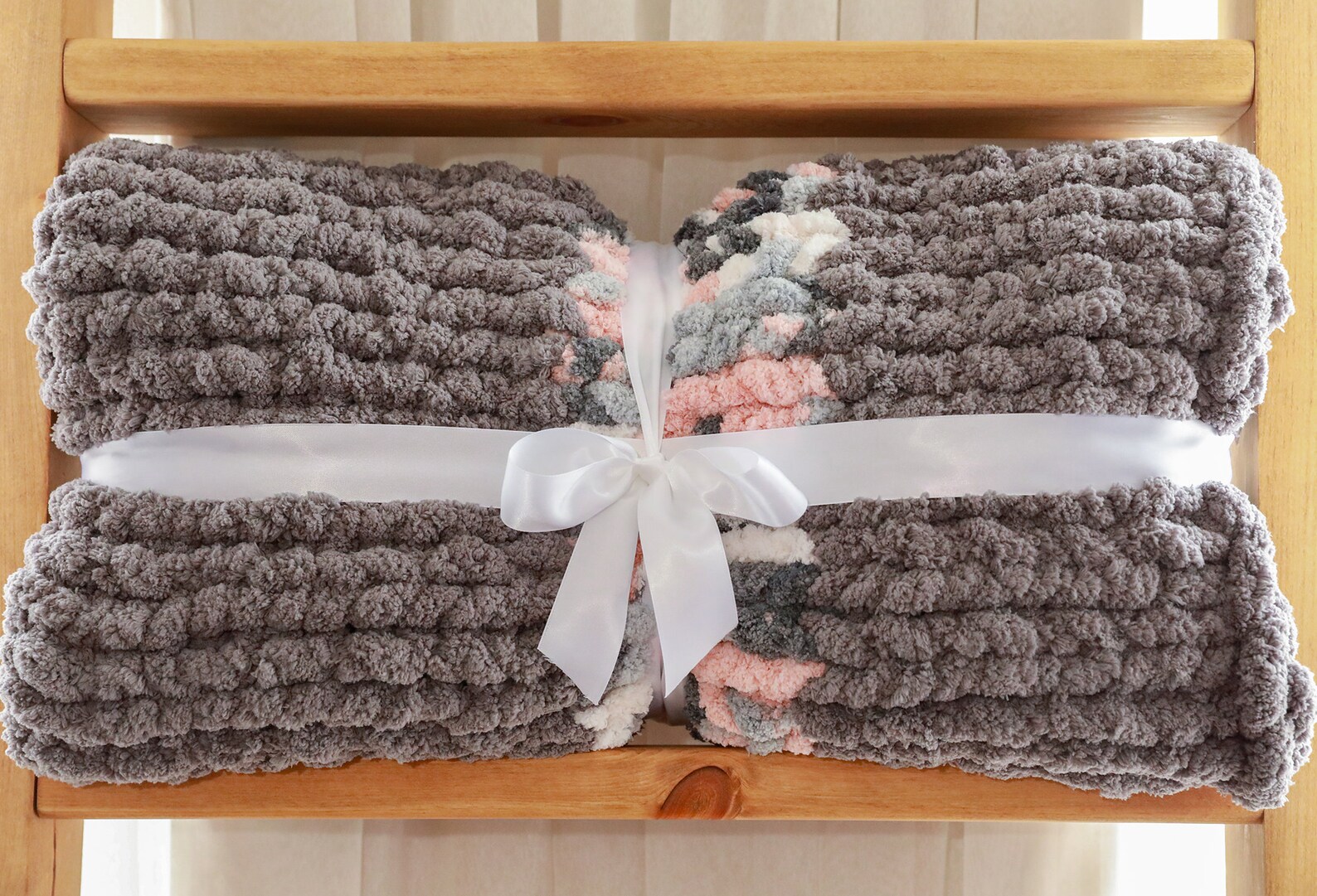 Chunky Knit Couch Throw MADE TO ORDER Chenille Yarn Etsy UK