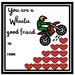 Printable Valentine Cards for Kids, Motocross, Motorcycle, Moto Cross ...