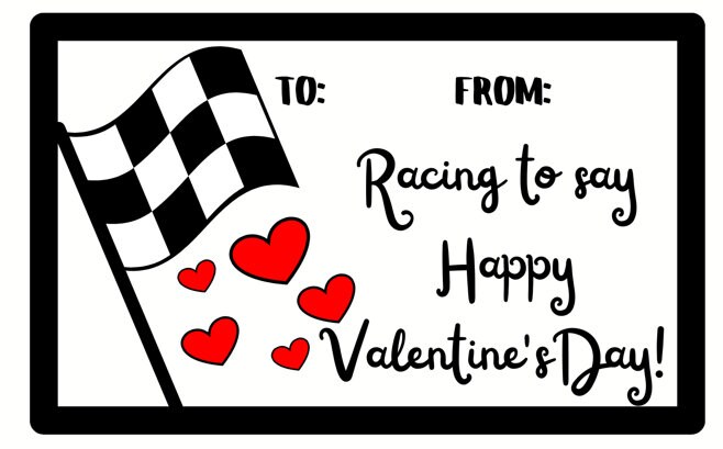 Printable Valentine Cards for Kids, Motocross Valentine Card ...