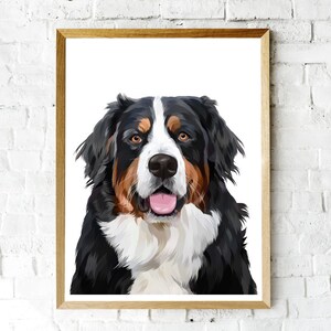 Portrait Cartoon personnalisé d'animal de compagnie | Illustration téléchargeable chien, chat.| Pet custom cartoon portrait animaux Souvenir