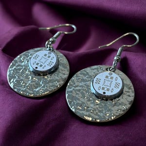 Boucles d'oreilles ringard pendantes à circuit imprimé - Bijoux geek chic PCB | Boucles d'oreilles Cyberpunk Circuit Cadeau pour programmeurs et ingénieurs