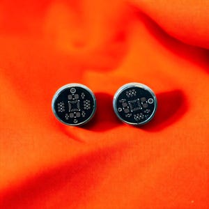 Boucles d'oreilles ringard à puces - Bijoux geek chic PCB | Boucles d'oreilles Cyberpunk Circuit Cadeau pour programmeurs et ingénieurs