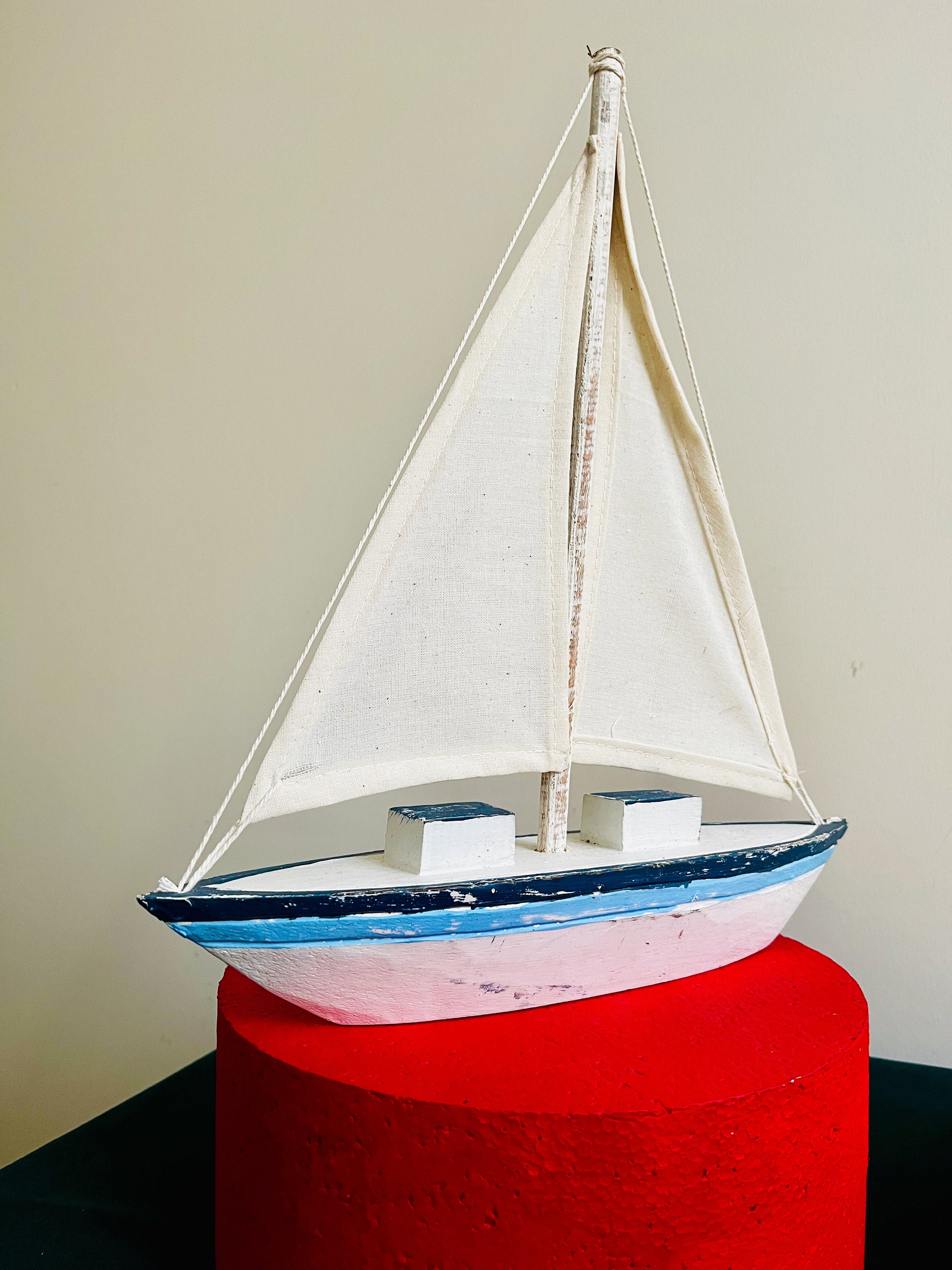 Wood Sailboat Nautical Boat Art Yacht Decor Ship Coastal Etsy