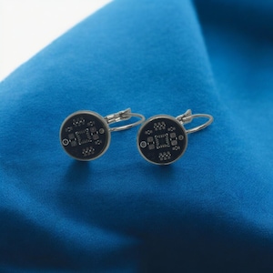 Boucles d'oreilles ringard pendantes à circuit imprimé - Bijoux geek chic PCB | Boucles d'oreilles Cyberpunk Circuit Cadeau pour programmeurs et ingénieurs