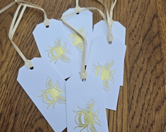 Foiled BEE tags...free delivery