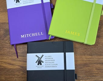 A5 personalised notebook..free delivery