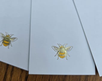 Foiled BEE tags...free delivery