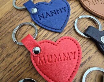 PERSONALISED HEART KEYRING....Free delivery