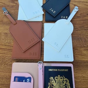 Personalised Passport Holder and Luggage Tag image 1