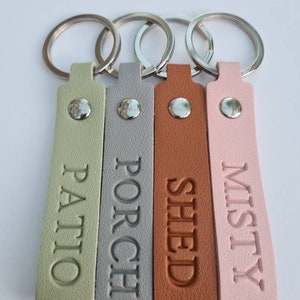 PERSONALISED LEATHER KEYRING....Free delivery