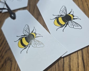 Foiled BEE tags...free delivery