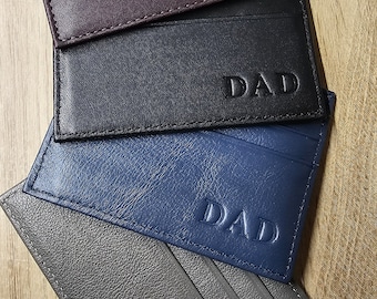 Personalised Leather Card Holder