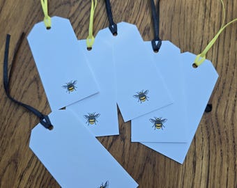Foiled BEE tags...free delivery