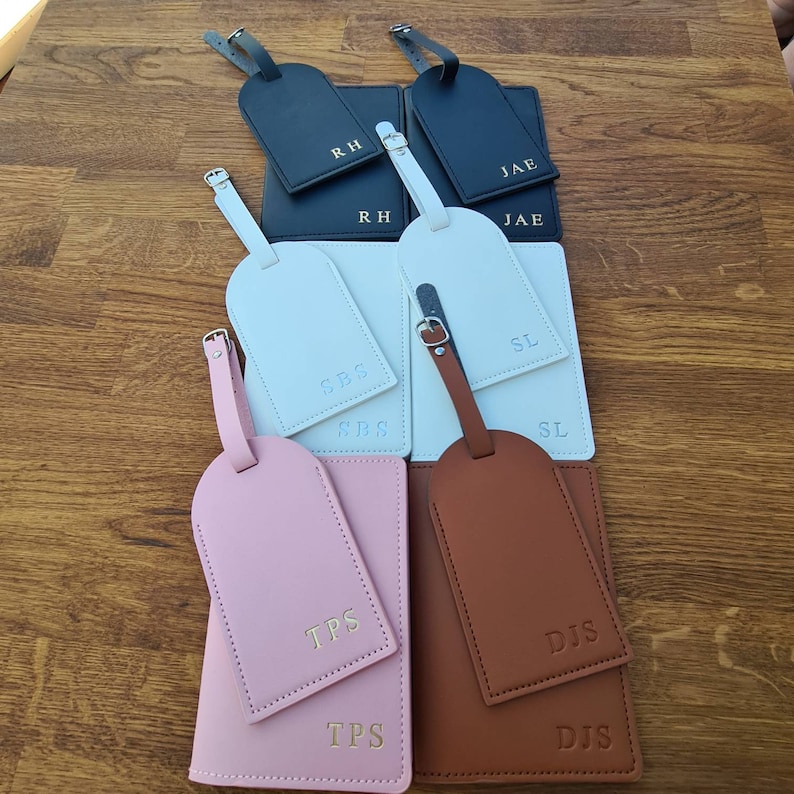 Personalised Passport Holder and Luggage Tag image 2