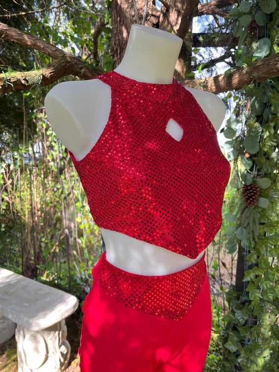 Firestarter Sequin Two-Piece Set – Red Festival O… - image 1