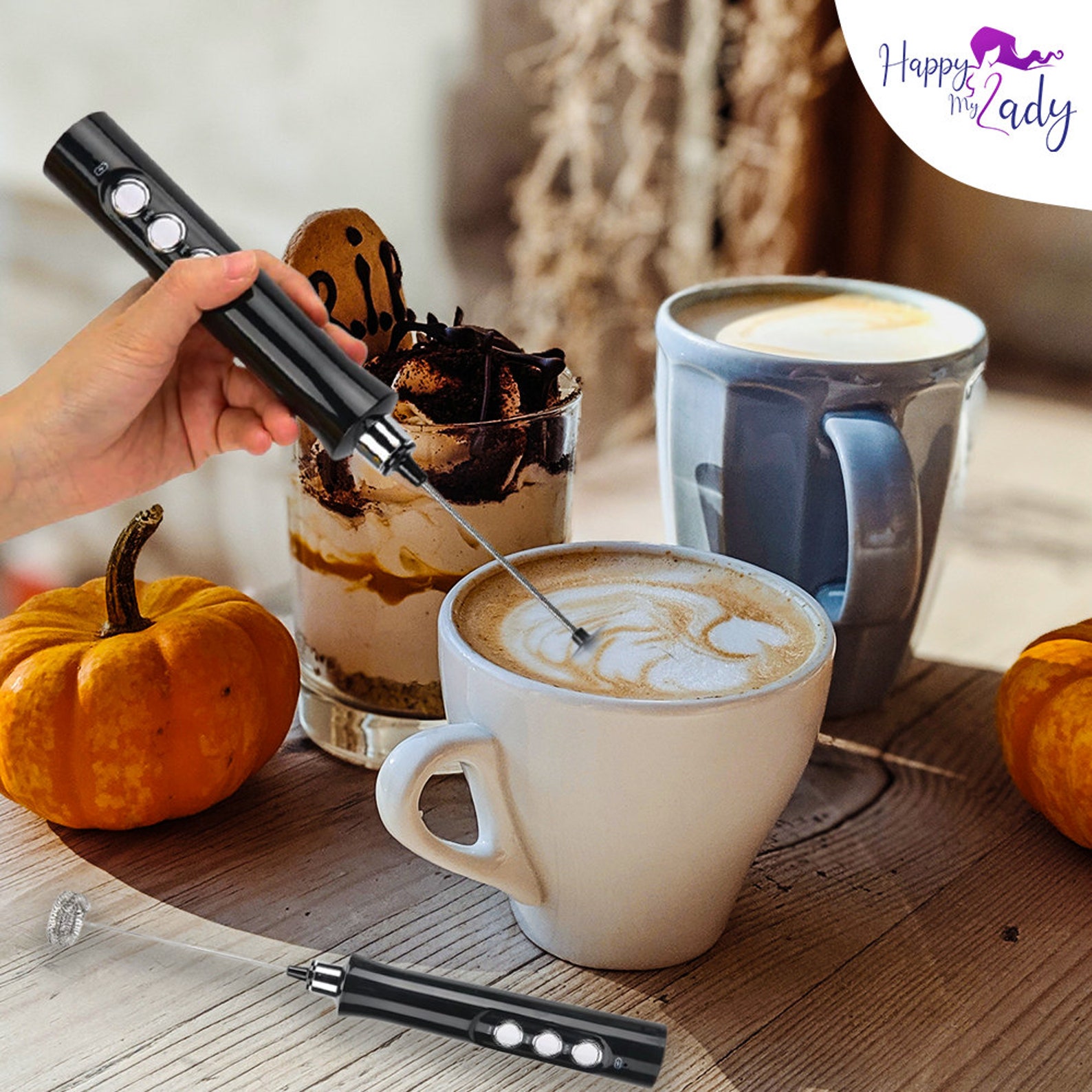 Portable Milk Frother Coffee Foamer Etsy