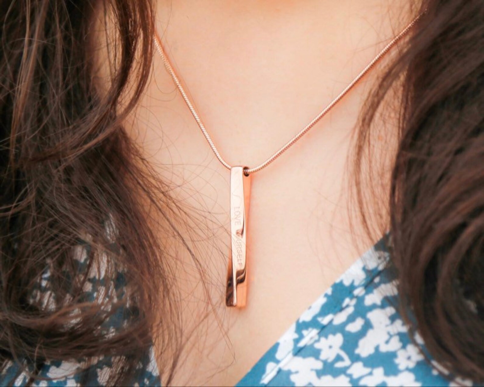 Love Yourself Charming Necklace for woman Etsy