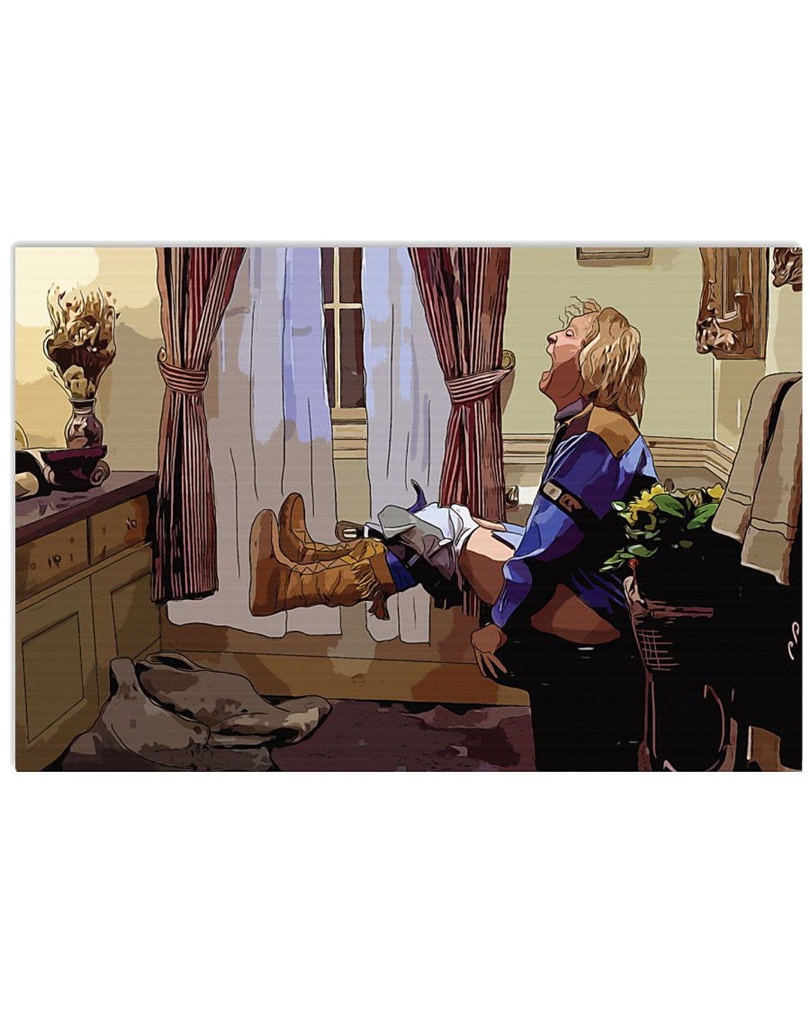 HarryDunne In Toilet Scene Painting Art DumbAndDumber Etsy