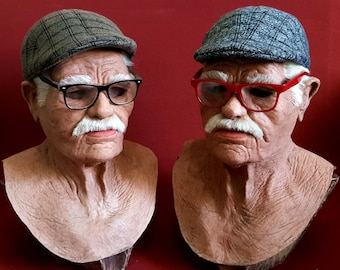 Máscara de látex realista - Anciano