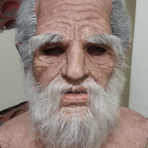 Realistic Latex Mask Old Man Etsy