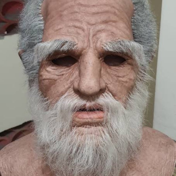 Realistic Old Black Man Mask Etsy