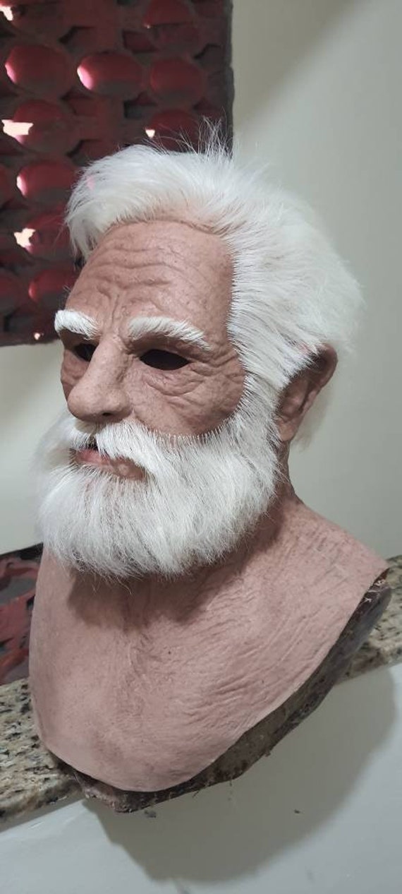 Máscara realista para hombre viejo 3D